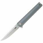 CRKT CEO Compact Blue mit satinierter Edelstahlklinge, GFN Griff und Flipper