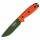 ESEE Model 4 Messer, Klinge aus 1095HC Stahl, part. Serr., oranger G10-Griff