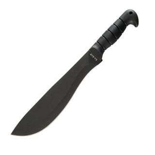KA-BAR Becker Machete Cutlass Black Machete mit Ledergriff und Cordura Scheide