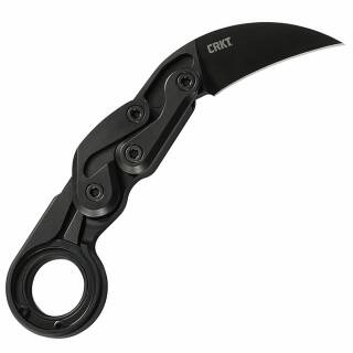CRKT Provoke Kinematic Messer mit D2-Stahlklinge, schwarze TiNi Beschichtung