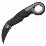 CRKT Provoke Kinematic Messer mit D2-Stahlklinge, schwarze TiNi Beschichtung