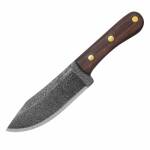 Condor Mini Hudson Bay Messer aus 1075HC-Stahl, Walnussgriff, Lederscheide