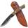 Condor Huron Knife mit 1095HC Stahl, Walnussholzgriff und Lederscheide