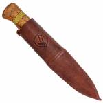 Condor Cavelore Knife mit 1095HC Stahl, Hickorygriff und braune Lederscheide