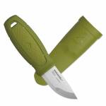 Morakniv Eldris Messer mit rostfreiem Sandvikstahl und TPR-Griff in grün