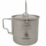 Pathfinder Titanium Bush Pot - Campingtopf aus Titanium mit Deckel, 1100 ml