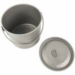 Pathfinder Titanium Bush Pot - Campingtopf aus Titanium mit Deckel, 1100 ml