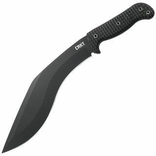 CRKT Kuk Kukri Style Machete mit 65Mn Klingenstahl, GRN Griff, Gürtelscheide