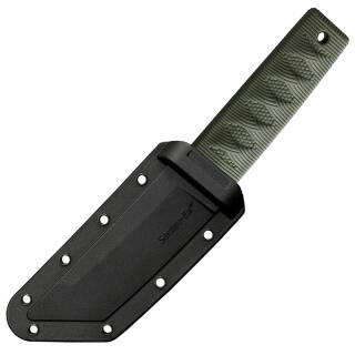 Cold Steel KYOTO I Messer mit schwarzer Tanto Klinge und OD grnem Kraton Griff