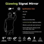 Pathfinder Glowing Signal Mirror - Signalspiegel mit Signalpfeife