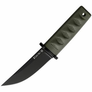 Cold Steel KYOTO II Messer mit schwarzer Klinge, OD green Kray-Ex Griff