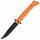 Cold Steel Large Luzon Messer mit schwarzer Klinge und orangen GFN Griff