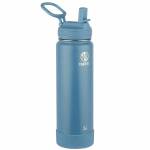 Takeya Actives Strohhalm-Trinkflasche aus Edelstahl, isoliert, 700ml, bluestone