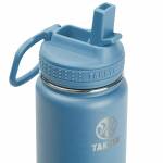 Takeya Actives Strohhalm-Trinkflasche aus Edelstahl, isoliert, 700ml, bluestone