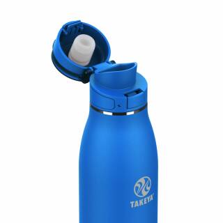 Takeya Actives Traveler Trinkflasche aus Edelstahl, isoliert, 500ml, cobalt