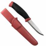 Morakniv Companion Messer in dala red mit 10 cm Edelstahlklinge und TPE Griff