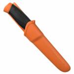 Morakniv Companion Messer in burnt orange mit Edelstahlklinge und TPE Griff