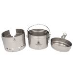 Pathfinder PFM40 Cook Set, Kochgeschirr aus 304 rostfreiem Edelstahl