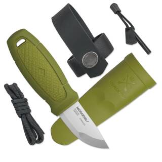 Morakniv Eldris Taschenmesser mit Neck Knife Kit, grn, Klinge aus 12C27