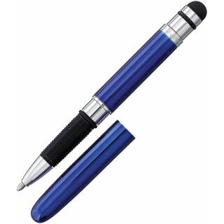 Fisher Space Pen - Blue Lacquer Bullet Grip Blue Space Pen with Stylus - BG1-S