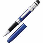 Fisher Space Pen Blue Lacquer Bullet Grip Blue Pen with Clip & Stylus - BG1CL/S