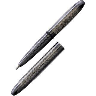 Fisher Space Pen -Dark Black Titanium Bullet Pen Celtic Knot Design- 400BTN-CK