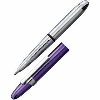 Fisher Space Pen - Chrome Bullet Pen Purple Haze Cap & Chrome Clip - 400PPC-CL