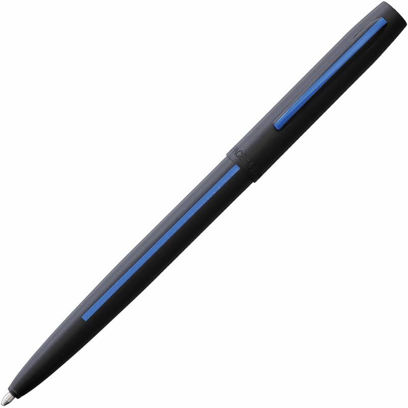 Matte Black Cap-O-Matic Space Pen, Law Enforcement - Fisher Space Pen