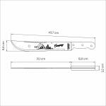 Tramontina Camping Machete 12-Zoll, 30,5cm Klinge aus rostfreiem Edelstahl