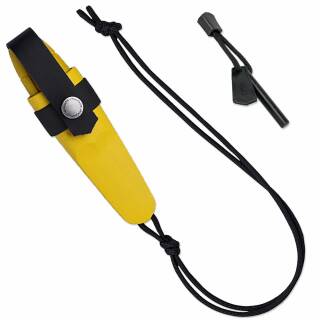 Morakniv Eldris gelb mit Neck Knife Kit, Sandvik-Stahl...