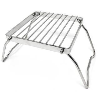 Pathfinder Folding Grill, Grillrost aus Edelstahl für Töpfe, Pfannen, Grillgut