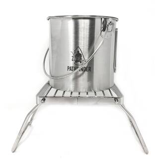 Pathfinder Folding Grill, Grillrost aus Edelstahl fr Tpfe, Pfannen, Grillgut