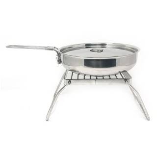Pathfinder Folding Grill, Grillrost aus Edelstahl fr Tpfe, Pfannen, Grillgut
