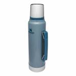 Stanley Legendary Classic Vakuum Flasche 1000 ml, 18/8 Edelstahl, Hammert. Blau