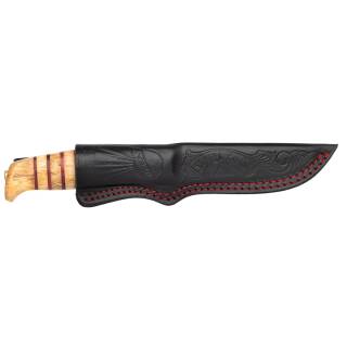 Helle hochglanzpolierter H3LS-Klinge  -Birkenholzgriff- JS 676 Limited Edition