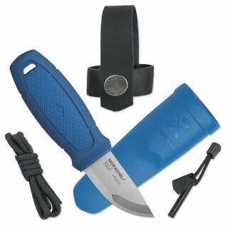 Morakniv Eldris Blue mit Neck Knife Kit, Sandvik-Stahl 12C27, M-12631
