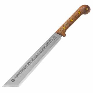 Condor Argyll Scottish Machete mit 1075HC-Stahl, Walnussgriff, Lederscheide