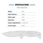 Cold Steel Engage 3,5" S35VN Edelstahlklinge, G10 Griffschalen, Atlas-Lock