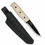 Morakniv Lok Blackblade Ash Wood, Messer mit Edelstahlklinge und Leder