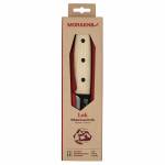 Morakniv Lok Blackblade Ash Wood, Messer mit Edelstahlklinge und Leder