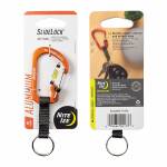 Nite Ize Slidelock Keyring #3 Aluminiumkarabiner, orange, CSLAW3-19-R6