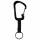 Nite Ize Slidelock Keyring #3 Aluminiumkarabiner, schwarz, CSLW3-01-R6