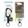 Nite Ize Slidelock Keyring #3 Aluminiumkarabiner, schwarz, CSLW3-01-R6