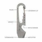 Nite Ize DoohicKey Key Tool mit 6 Funktionen, Edelstahl,...