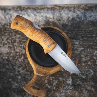 Helle Nipa 657 Taschenmesser mit 12C27 Sandvik-Klinge und Birkenholzgriff