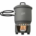 Esbit Solid Fuel Cookset - Trockenbrennstoff-Kochset, Topf aus Aluminium, 585ml