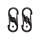 Nite Ize S-BINER MICROLOCK, Edelstahlkarabiner, schwarz, 2-er Pack, LSBM-01-2R3