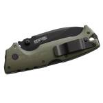 Cold Steel AD10 mit schwarzer S35VN Klinge, G10 Griff in OD green, Tri-Ad Lock