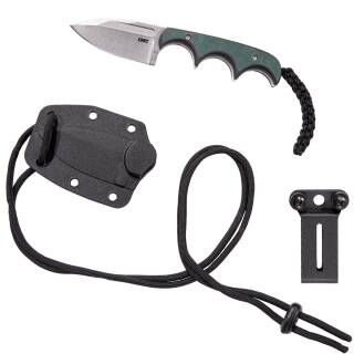 CRKT Minimalist mit Spear Point Klinge, Kydexscheide, Gürtelclip